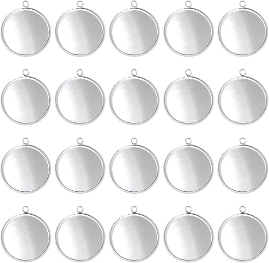 Crafting Resin - 20 peças de aço inoxidável moldura