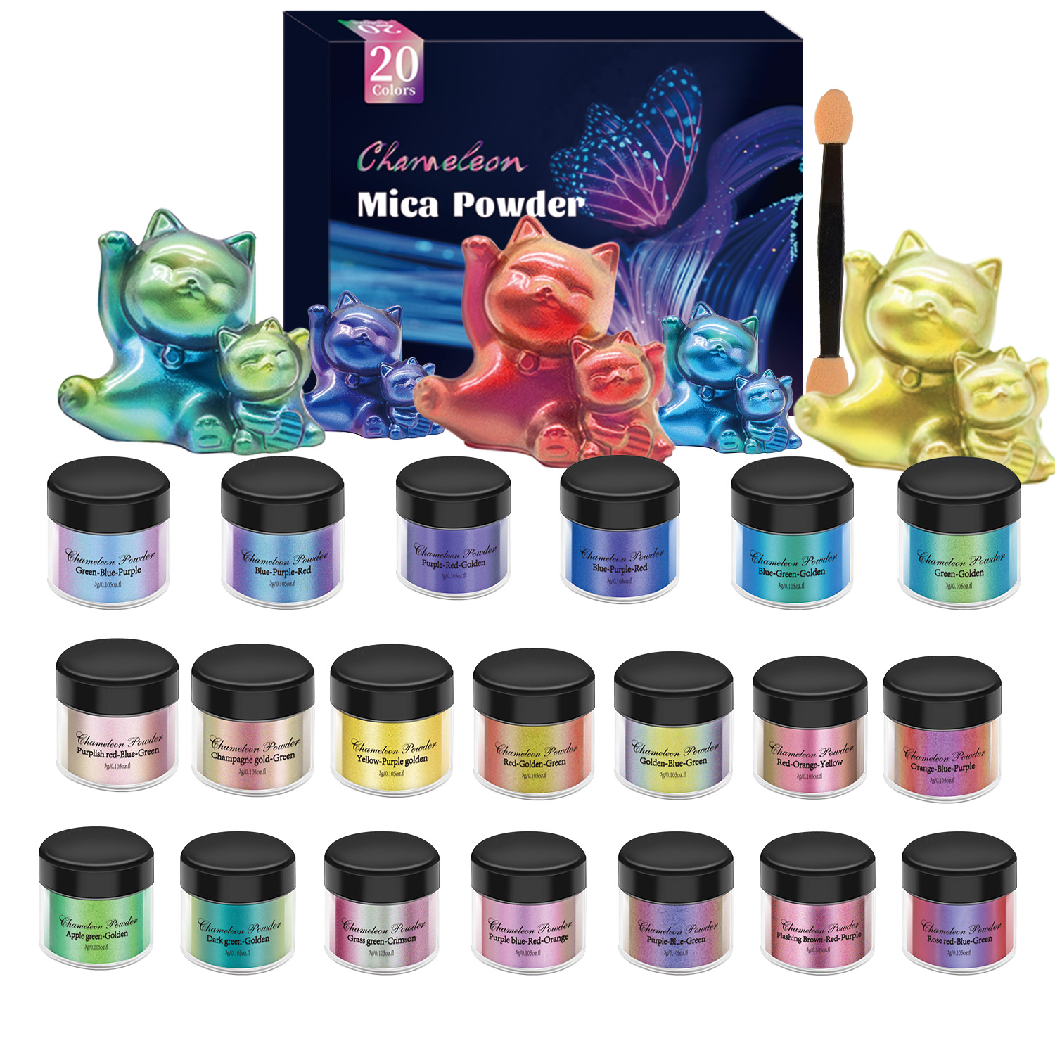 Conjunto de Pigmentos Espelhad - Resin Pigment Set avaliação e preço