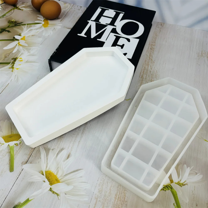 Halloween caixão resina molde  - Serving Tray Mold avaliação e preço