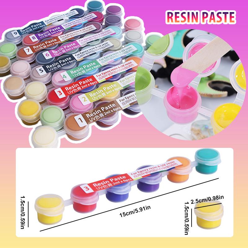 Conjunto de 6 cores de pigment - Resin Pigment Set avaliação e preço